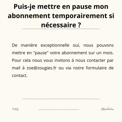 FAQ - Résiliation Box Bougie Zougies